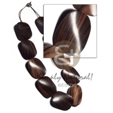 30mmx40mmx6mm camagong tiger ebony hardwood