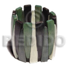 Elastic natural wood bangle