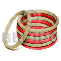 Natural wood colored bangle 6mm