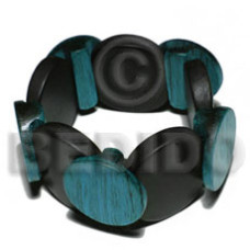 Elastic overlapping round wood