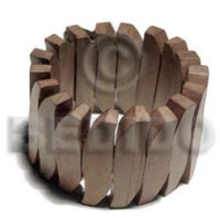 40mmx10mm natural wood elastic bangle