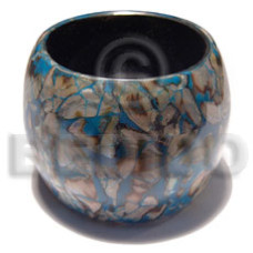 Chunky laminated shell crackled wooden