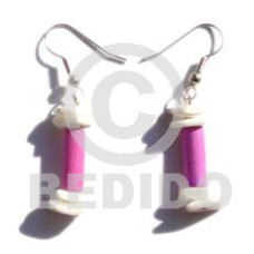 Dangling pink wood tube