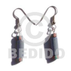 Dangling pastel blue wood tube