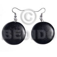 Dangling round 32mm natural wood