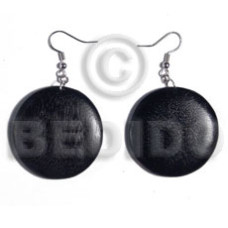 Dangling round 32mm natural wood