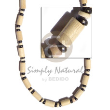 Natural white wood tube
