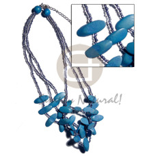 3 layers aqua blue
