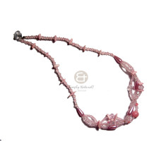 2 layers pink wax cord