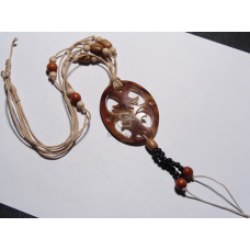 Pink glass beads