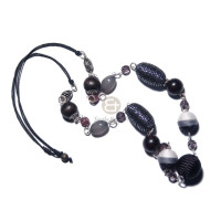 2 layers knotted wax cord