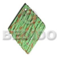Textured marbled light green diamond