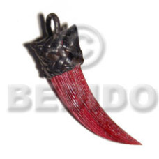 Textured bloody red natural wood